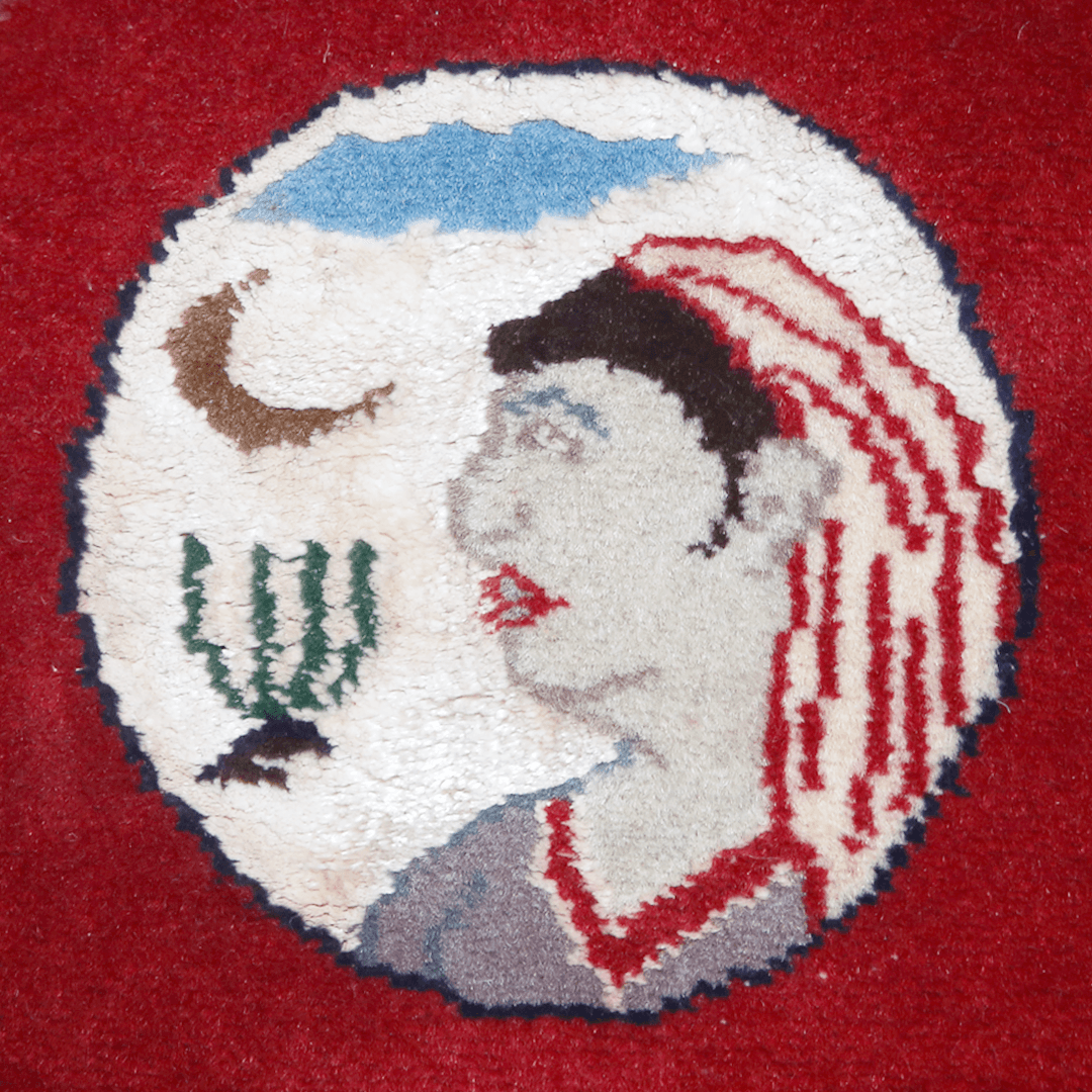 Akbar Badsha Handknotted Silk Pictorial Rug 3x5 Ft