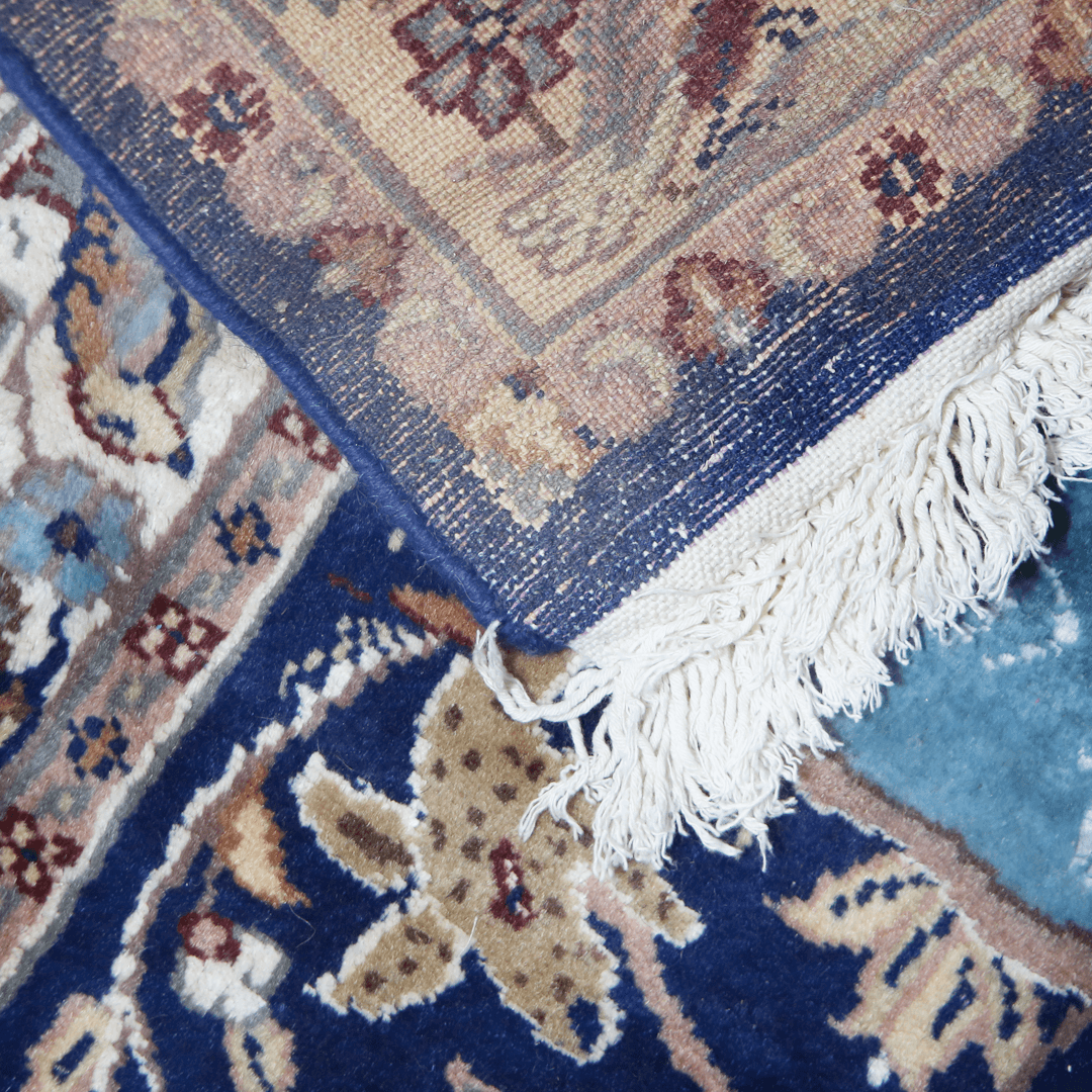 Peacock Handknotted Silk Pictorial Rug 3x5 Ft