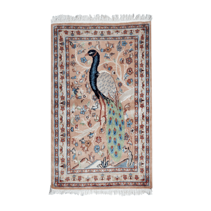 Handknotted Silk Pictorial Rug 2.5x4 Ft