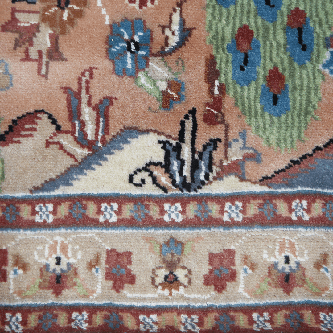 Handknotted Silk Pictorial Rug 2.5x4 Ft