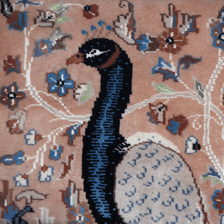 Handknotted Silk Pictorial Rug 2.5x4 Ft