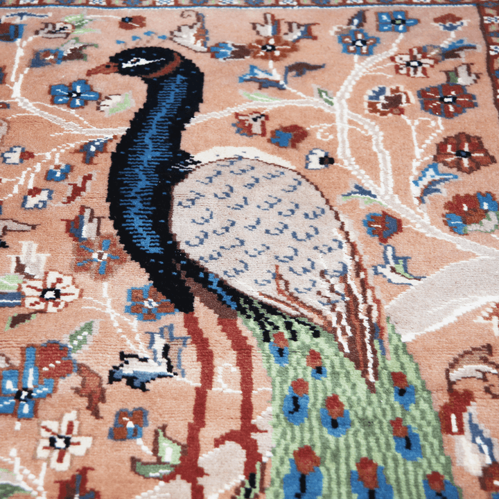 Handknotted Silk Pictorial Rug 2.5x4 Ft