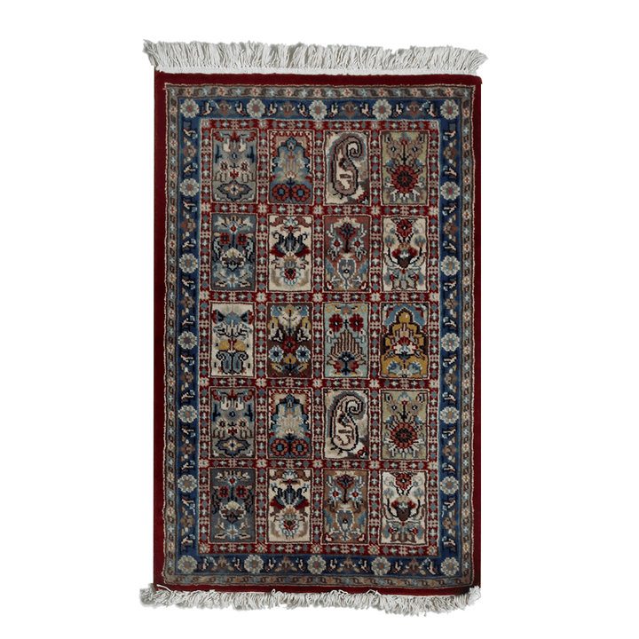 Handknotted Silk Pictorial Rug  2x3 Ft