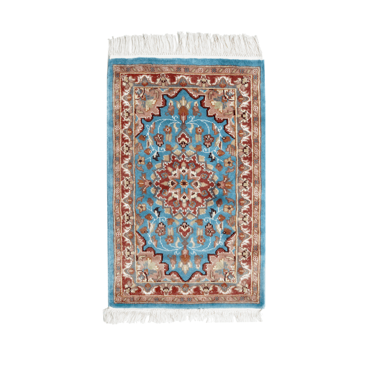 Hanknotted Silk Mat 2x3 Ft