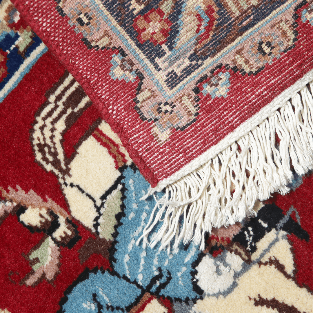 Shikargah Handknotted Silk Pictorial Rug 2.5x4 Ft