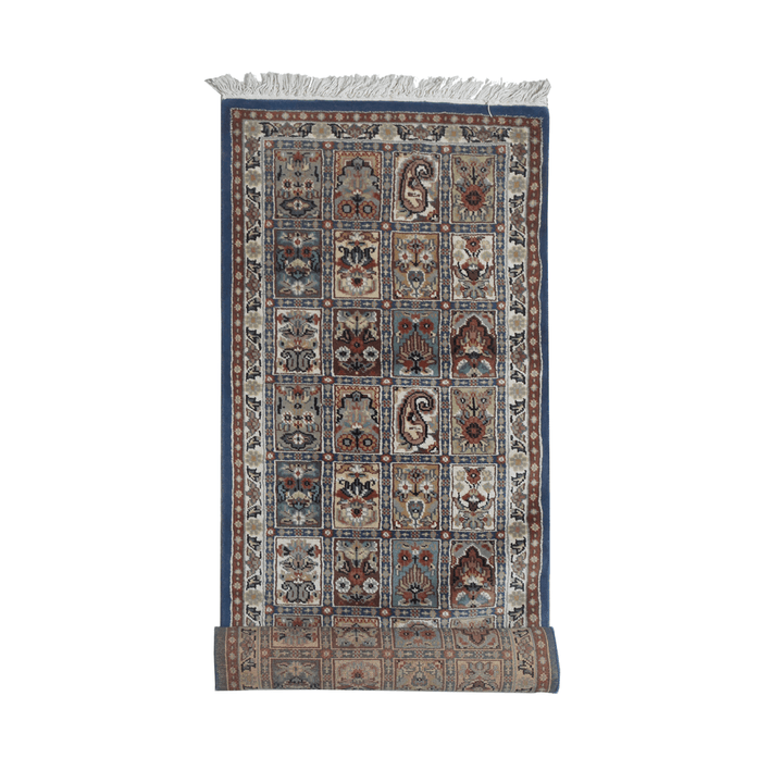 Handknotted Silk Runner Compartments 2x6 ft