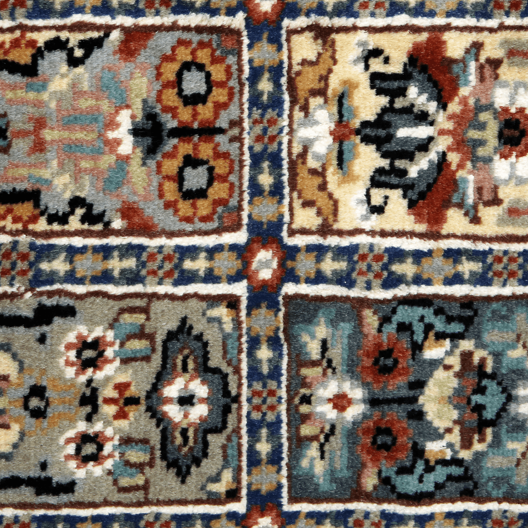 Handknotted Silk Runner Compartments 2x6 ft