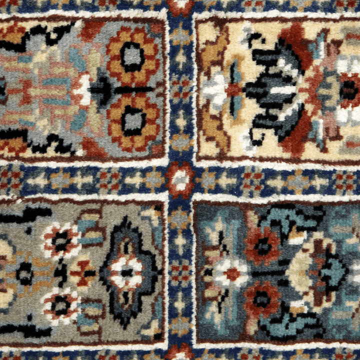 Handknotted Silk Runner Compartments 2x6 ft