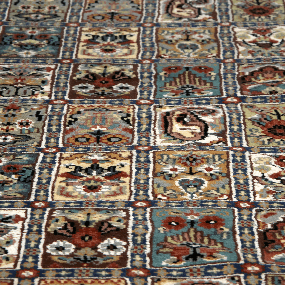 Handknotted Silk Runner Compartments 2x6 ft