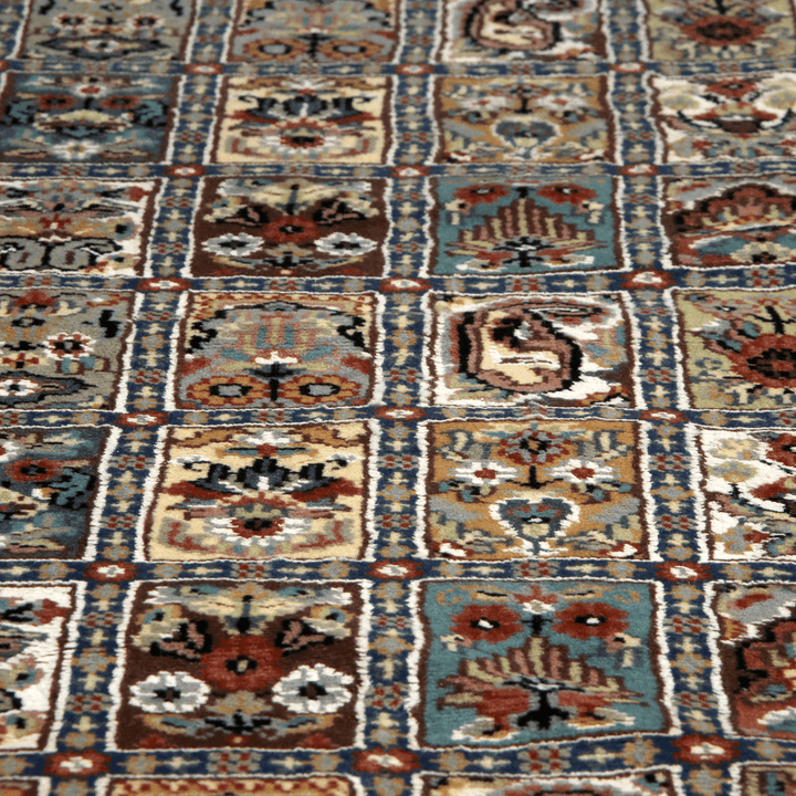 Handknotted Silk Runner Compartments 2x6 ft